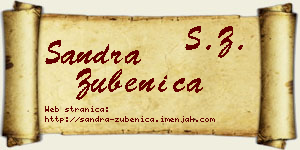 Sandra Zubenica vizit kartica